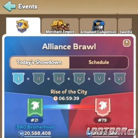 Kingshot Alliance Brawl event showcasing fast-paced gameplay, daily missions, and competitive alliance strategy.