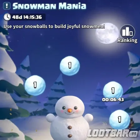 snowman mania event in dark war survival