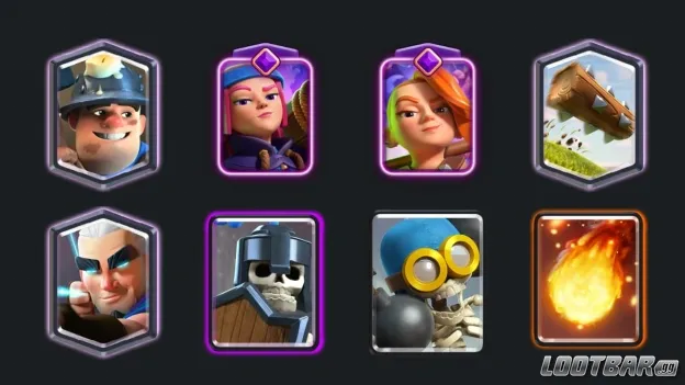 Miner and Fireball deck in Clash Royale.