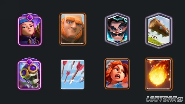 Goblin Barrel and Rocket deck in Clash Royale.