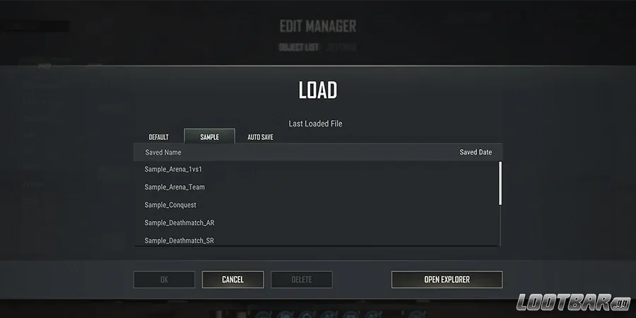 PUBG UGC Menu Screenshot