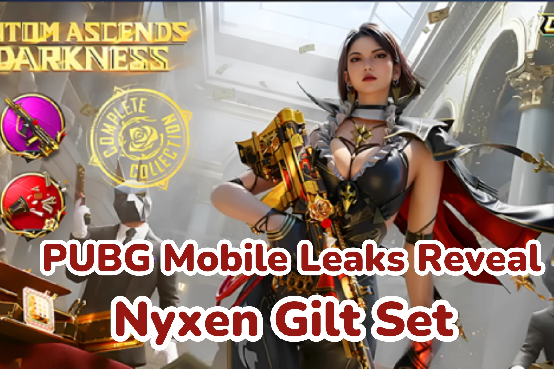 PUBG Mobile Leaks Reveal Sinister Elegance with Nyxen Gilt Set
