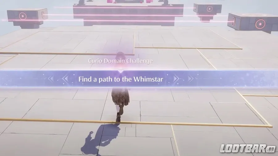 Entering a Curio Domain for a Whimstar.