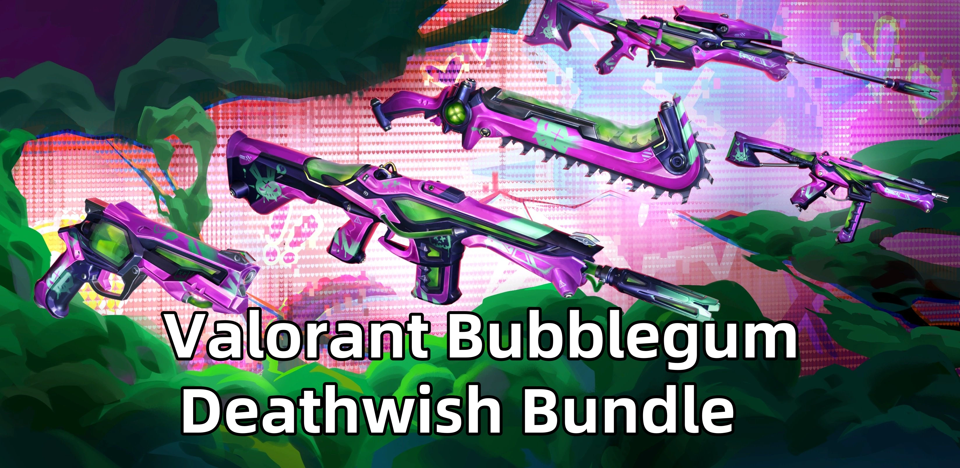 Valorant Bubblegum Deathwish Bundle: Special Emojis Effects!