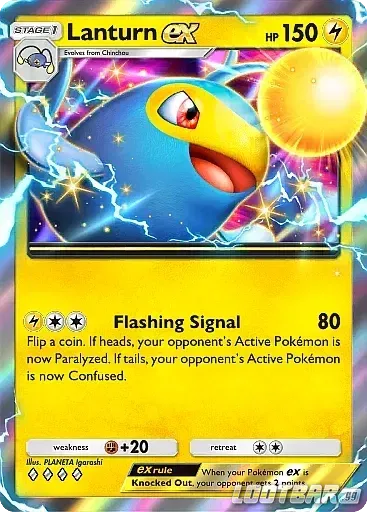Lanturn ex in Pokémon TCG Pocket.