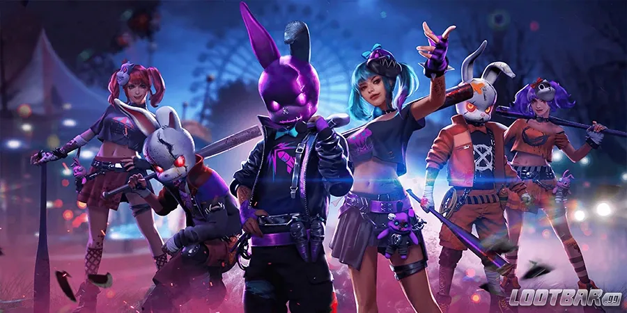 Free Fire Characters Giving a Mean Pose! 