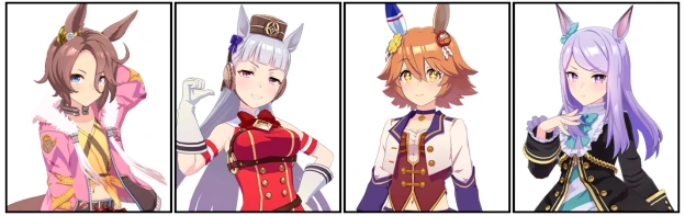 Taishin, Gold Ship, Matekane, McQueen posters