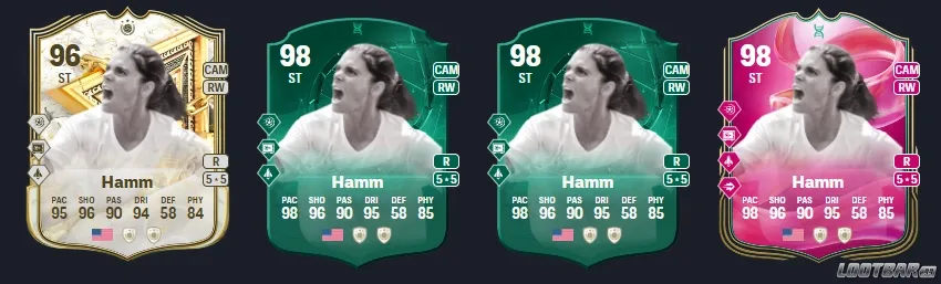  Example of a player card upgraded in Road to FC 26 Evolution.