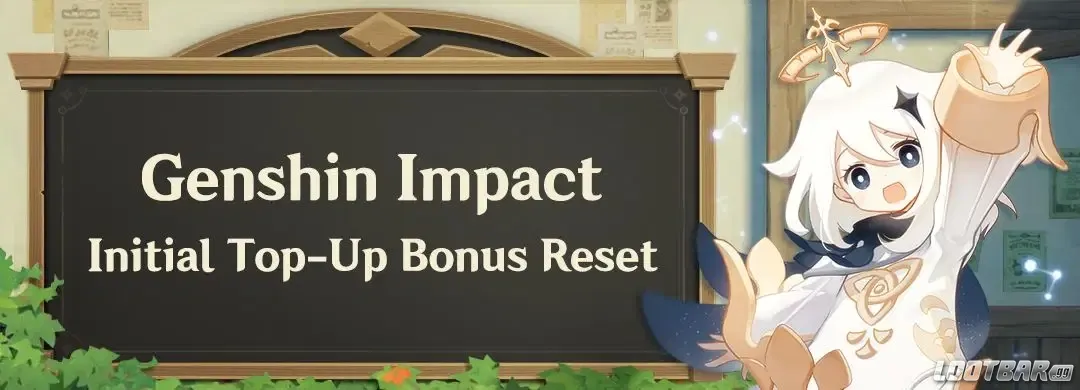 Reinicio del Bono de Recarga Inicial en Genshin Impact