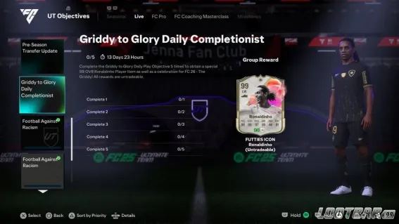 Griddy to Glory FC 25 Objectives