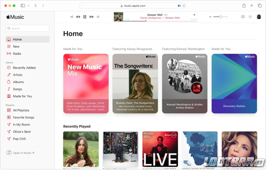Apple music on Mac