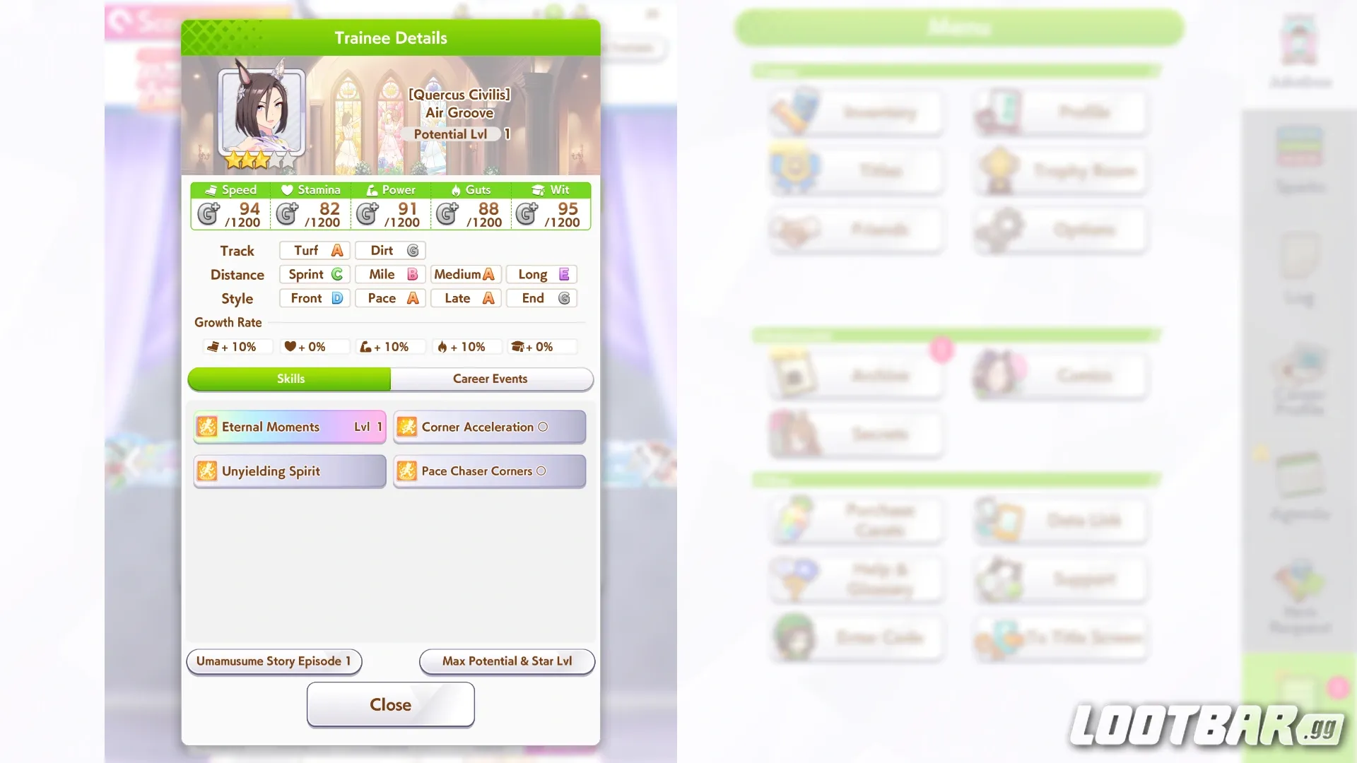 Air Groove in-game overview