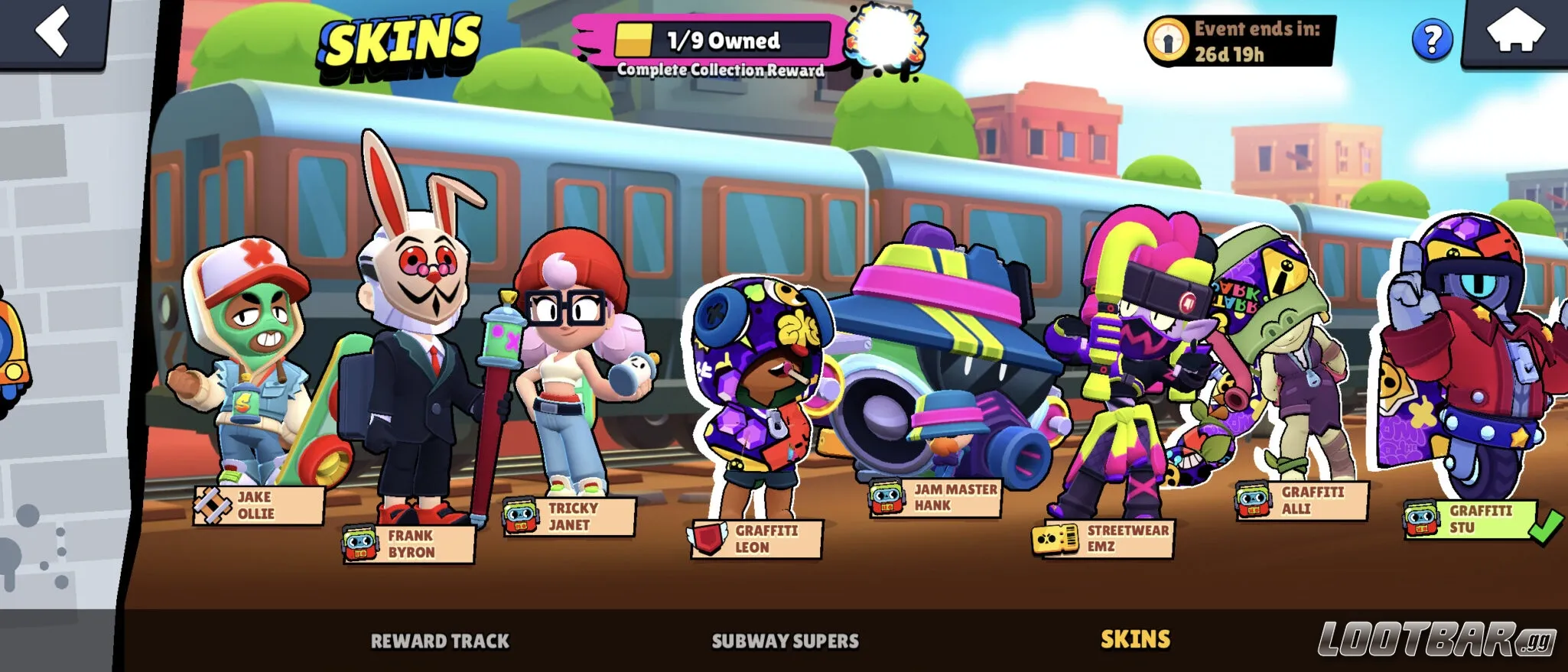 Brawl Stars Subway Surfers All Skins