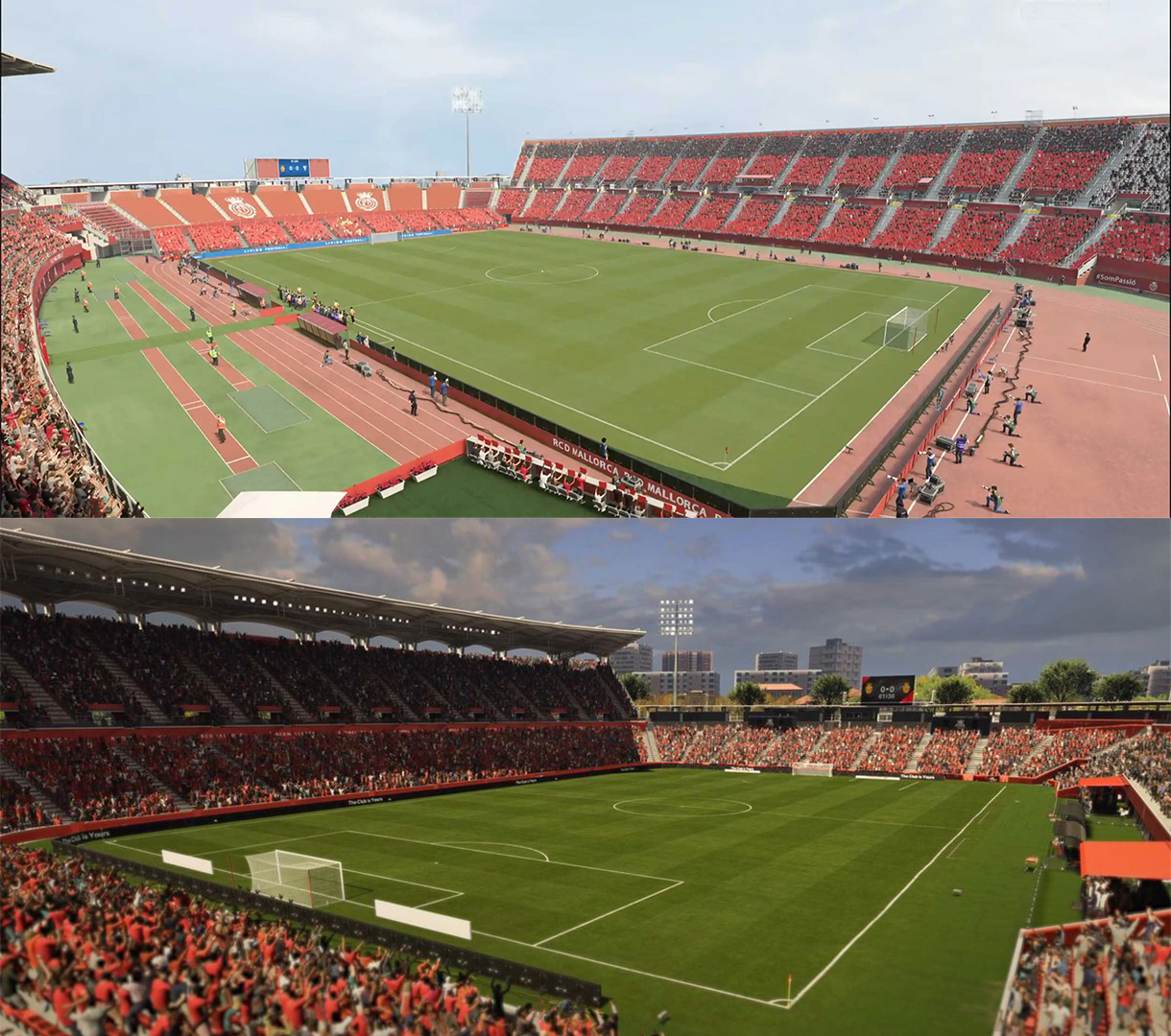 FC 25 vs FC 26 RCD Mallorca Stadium Comparison