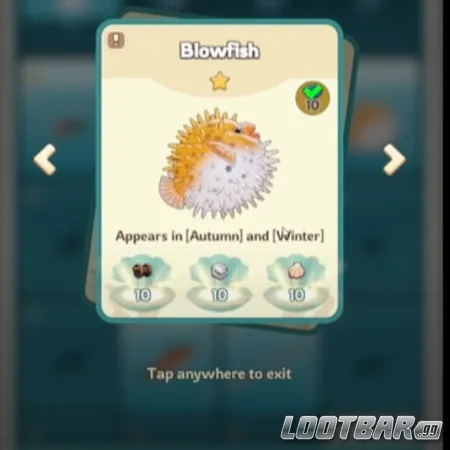 Evento de pesca Kingshot: pez globo