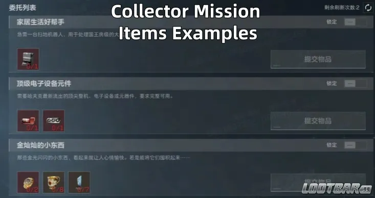 Collector Mission Completion Requirements