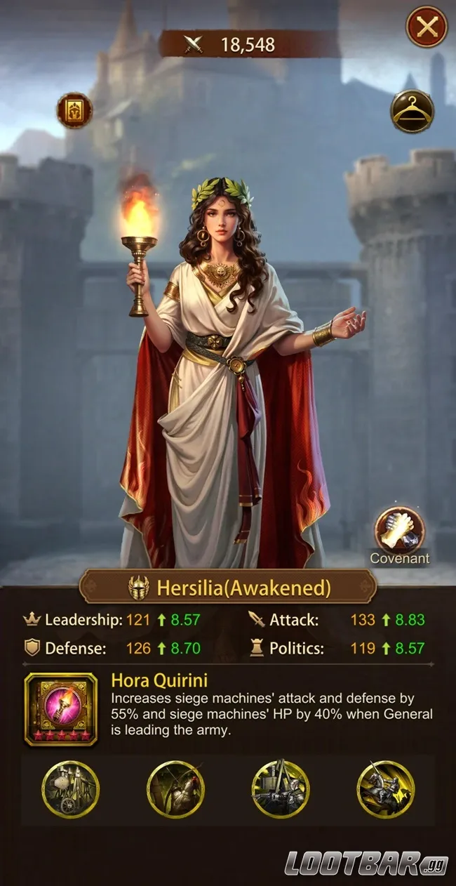 Evony: The King's Return Hersilia