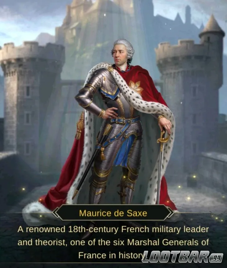 Evony: The King's Return Maurice de Saxe