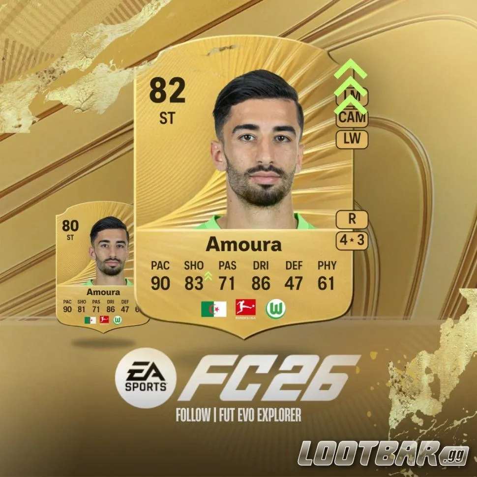 Évolution Fc 26 Amoura