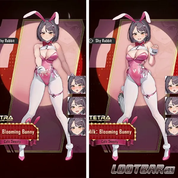 Different Poses for Milk: Blooming Bunny
