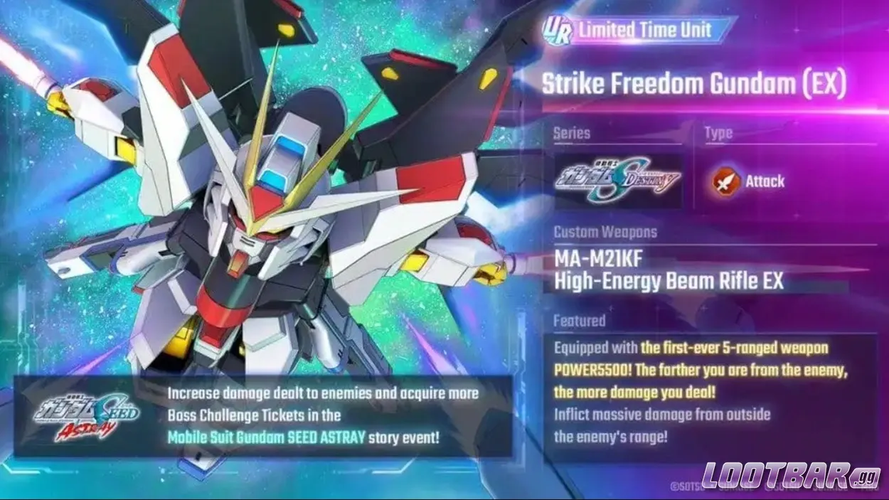 SD Gundam G Generation ETERNAL Strike Freedom Gundam (EX) 