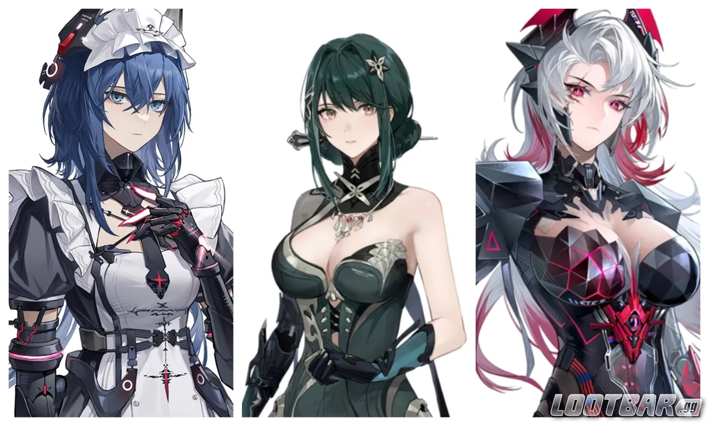 Discord Secator, Hanying Solactune, Veronica Aegis Portrait Collage
