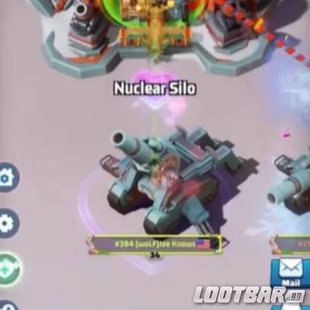 Nuclear Silo capture point in Last War Winter Storm Battlefield