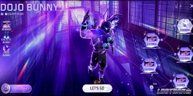 Look at the New Bunny Dojo Event Screen.