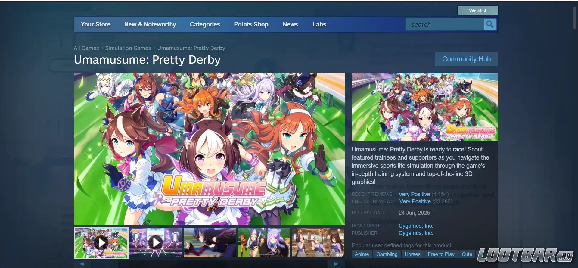 Uma Musume on Apple Store