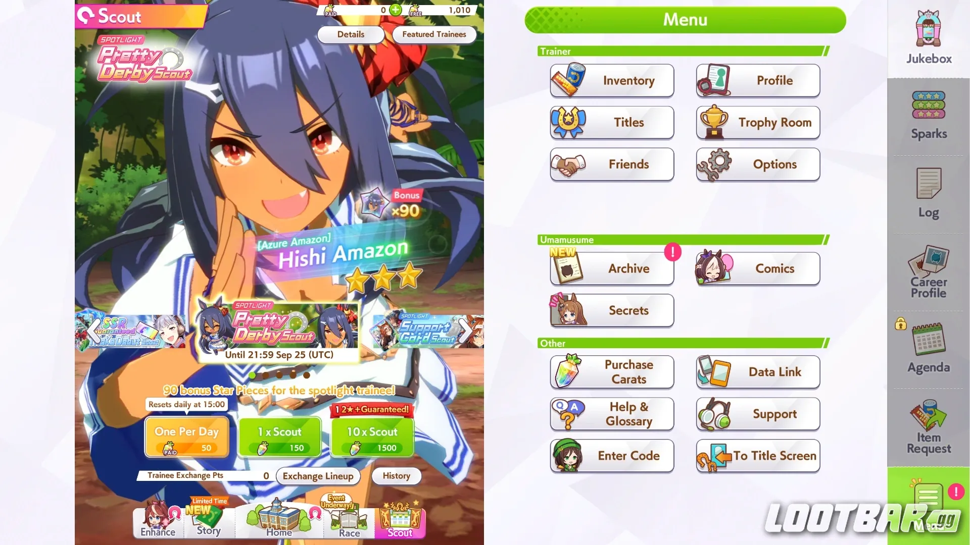 Hishi Amazon In-game banner