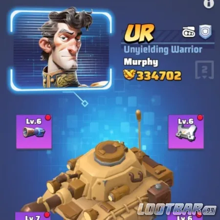 Last War Hero Murphy Ur Unyielding Warrior With Tank Setup