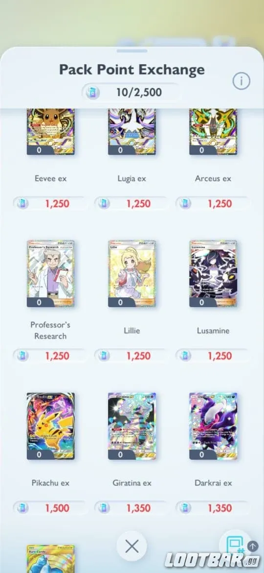 Pokemon Tcg Pocket Deluxe Pack Ex Set Pack Points Exchange