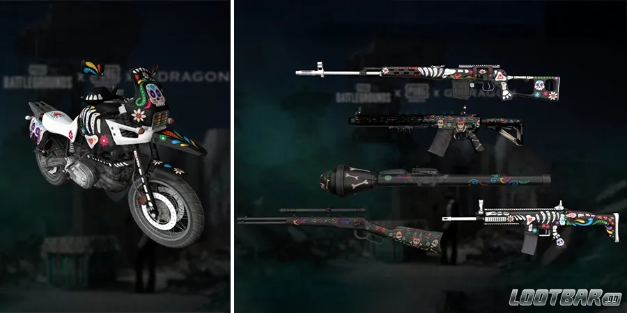 The Day of Dead Themed Skins.