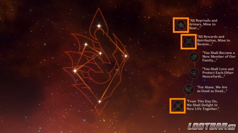 Arlecchino Constellations