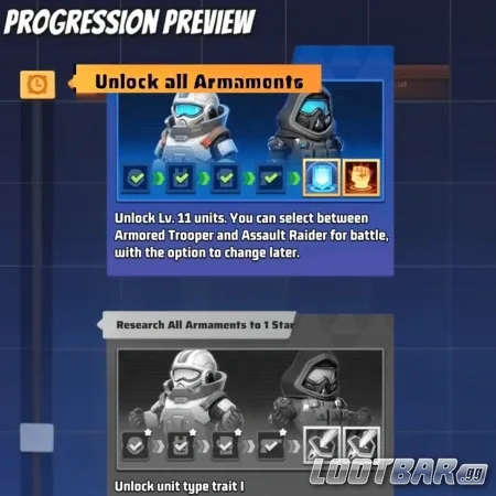 Progression Preview