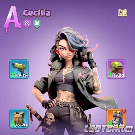 Hero Cecilia in Dark War Survival