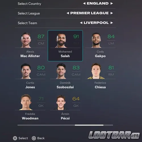 Plantilla del Liverpool en FC 26