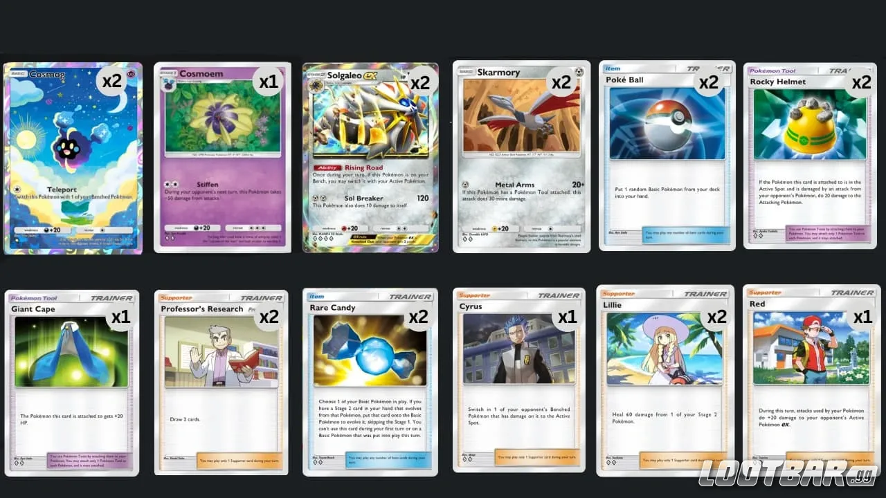 Pokemon Tcg Pocket Solgaleo Deck