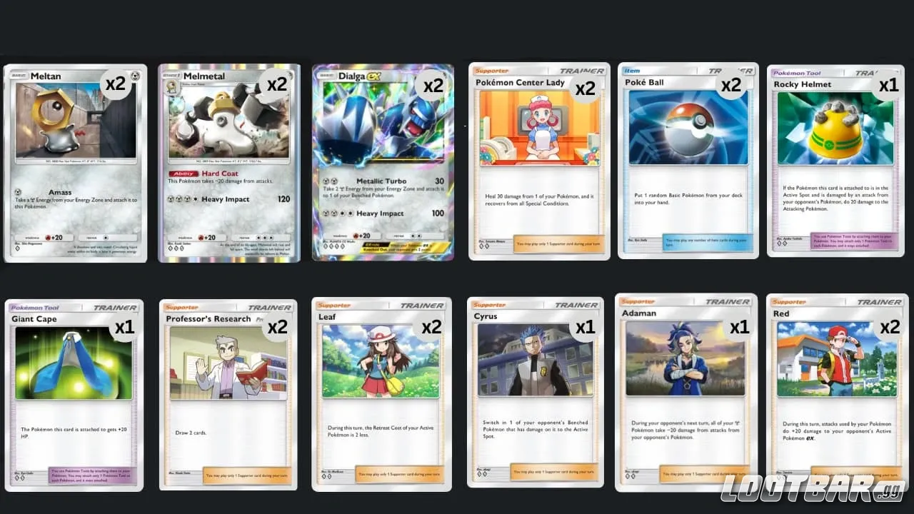 Pokemon Tcg Pocket Dialga Ex Deck