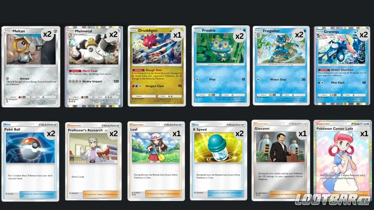 Melmetal and Greninja Deck in Pokemon Tcg Pocket