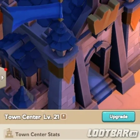 キングショットタウンセンター建物のアップグレード