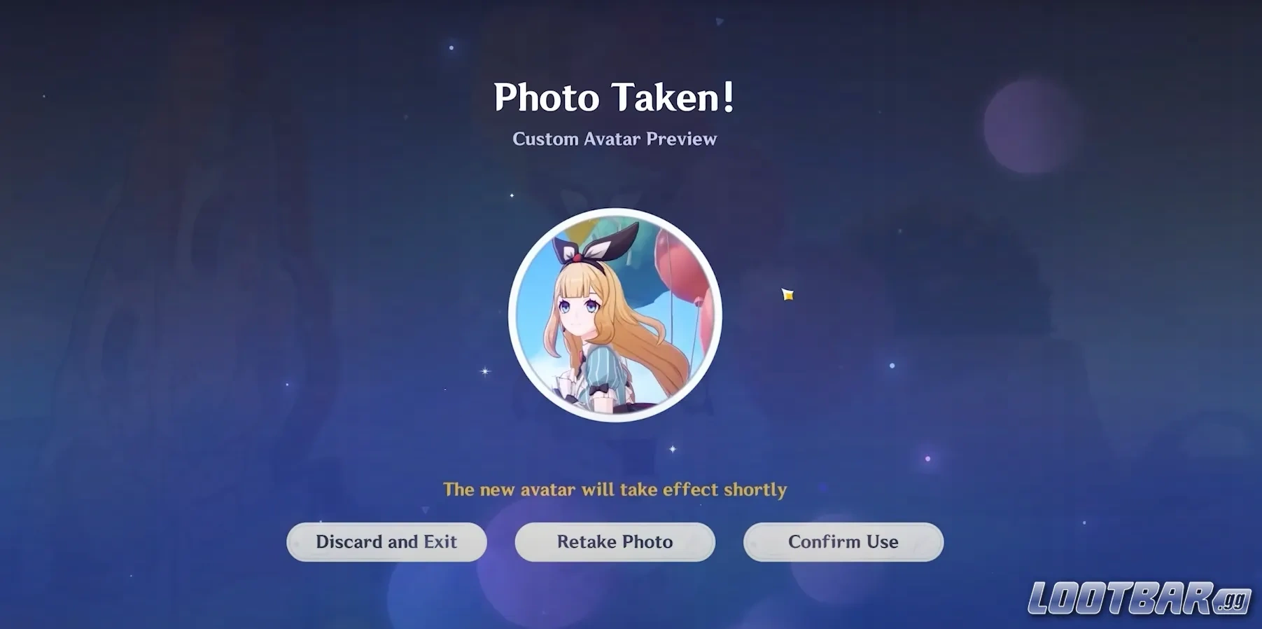 Avatar personalizado