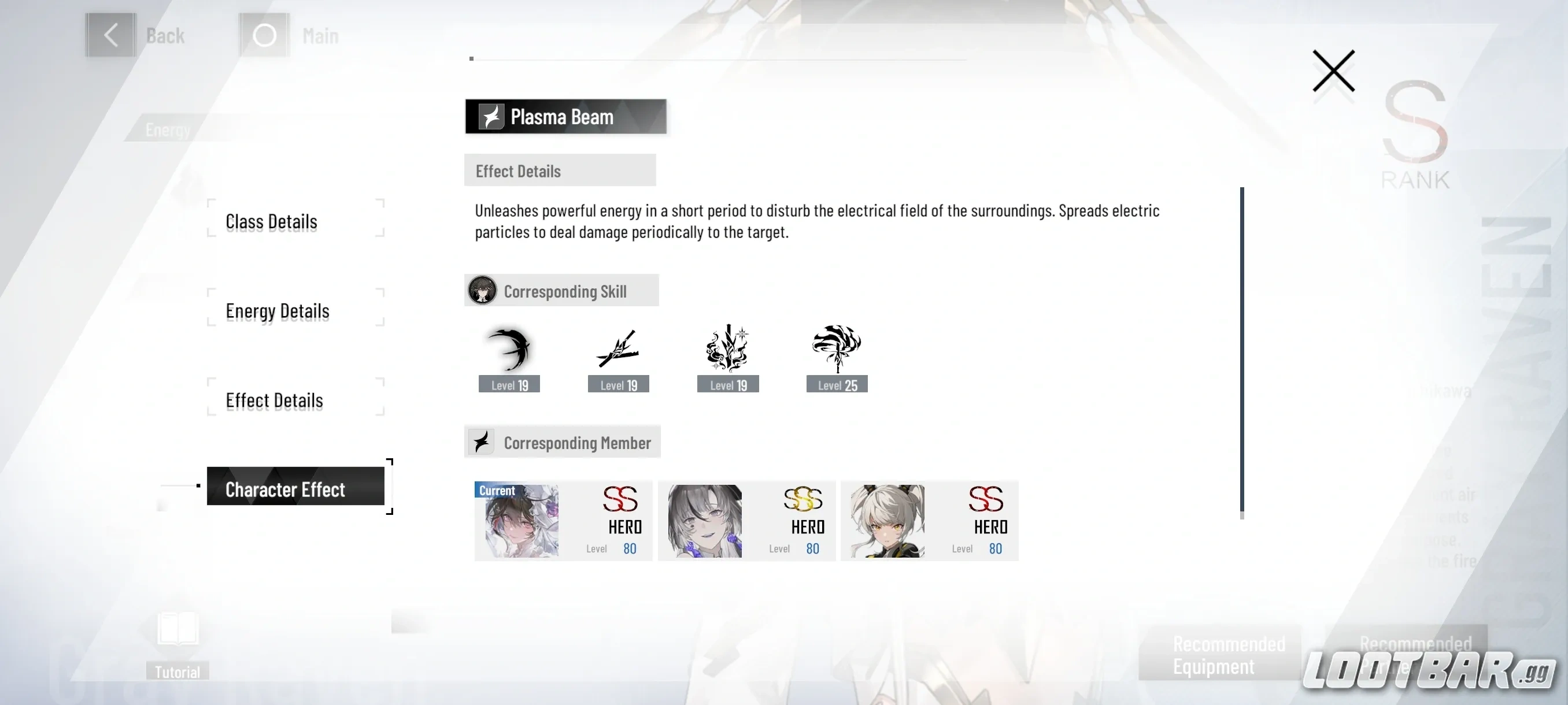 Plasma Beam description in-game