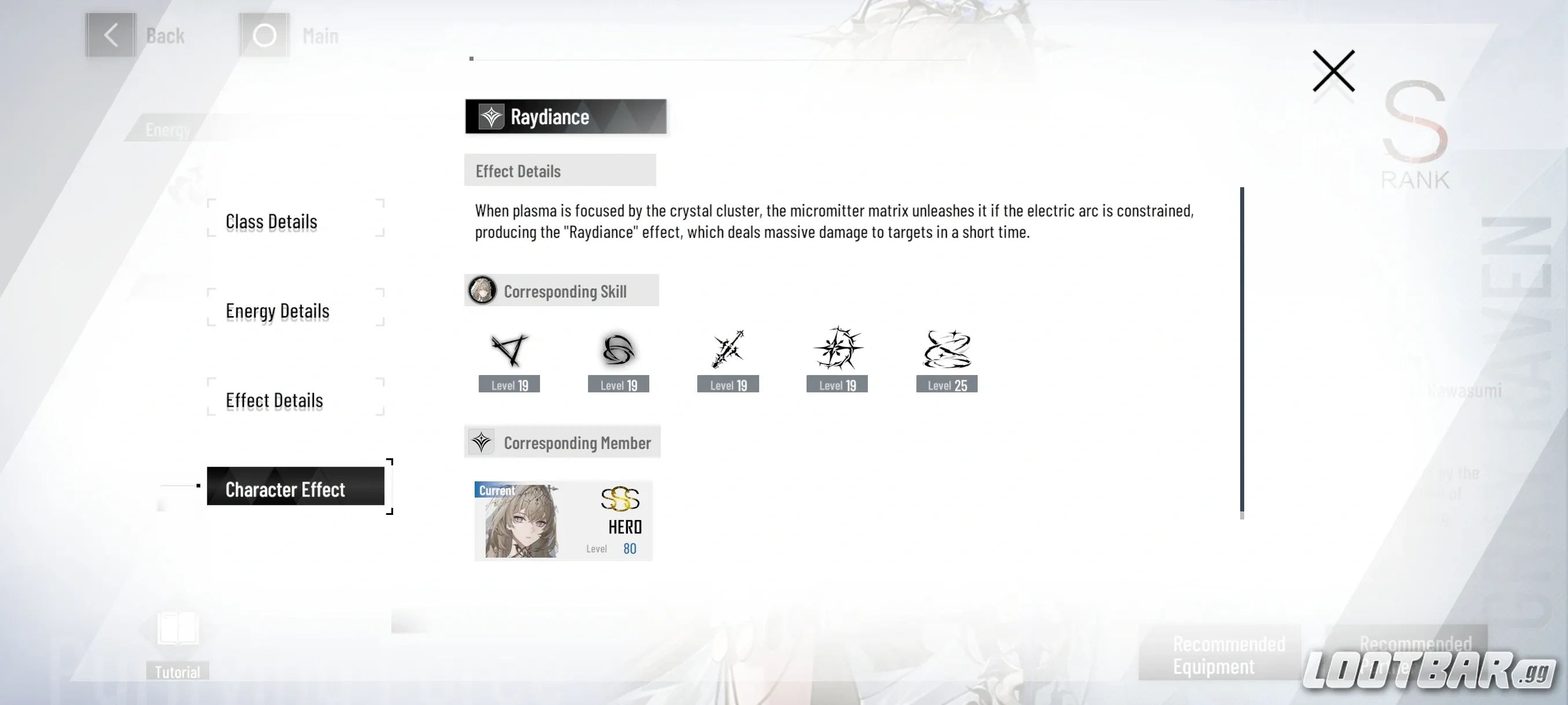 Raydiance description in-game