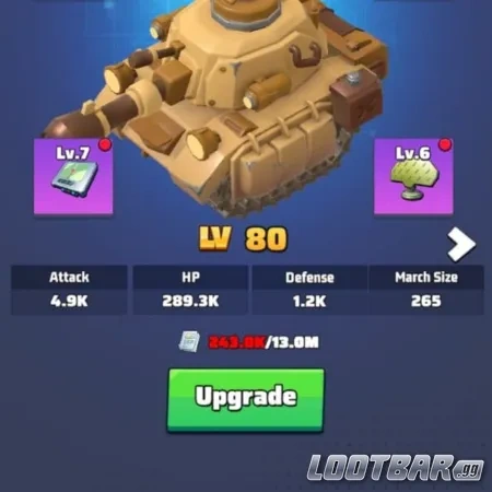 Повышение уровня героев в Last War