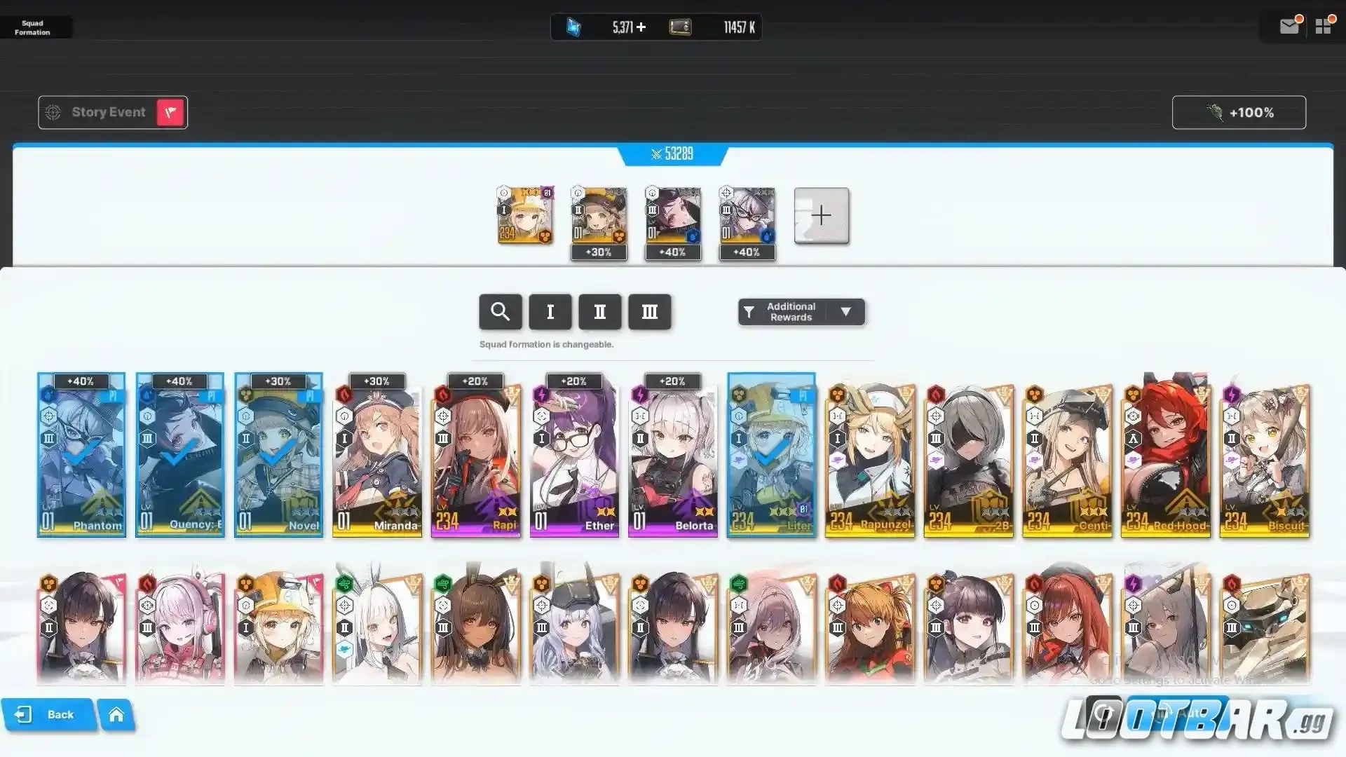 Bonus Nikkes and Team