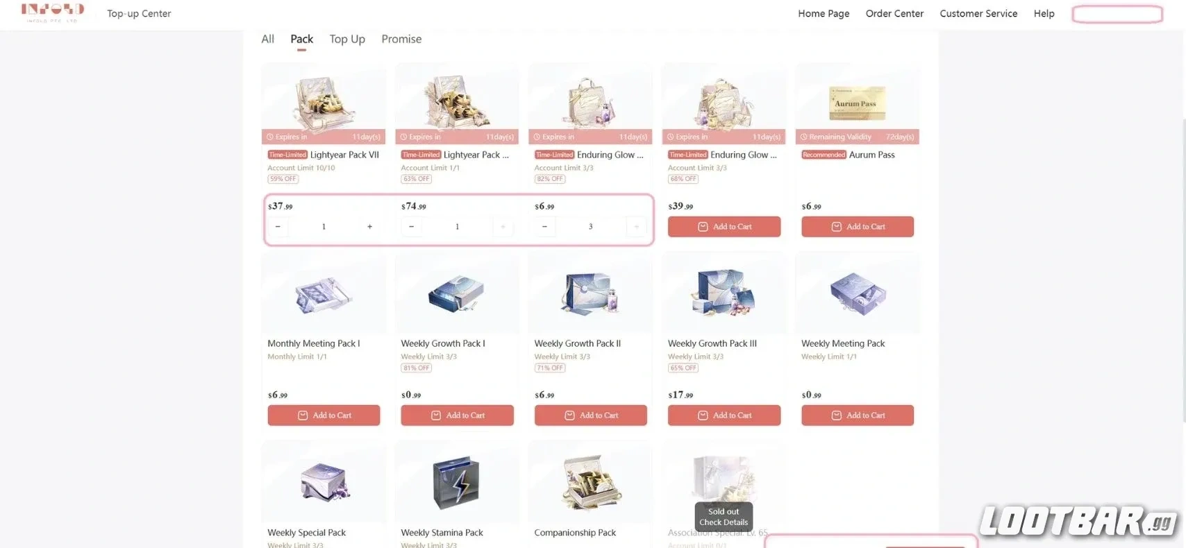 Love and Deepspace Official Top up Center 