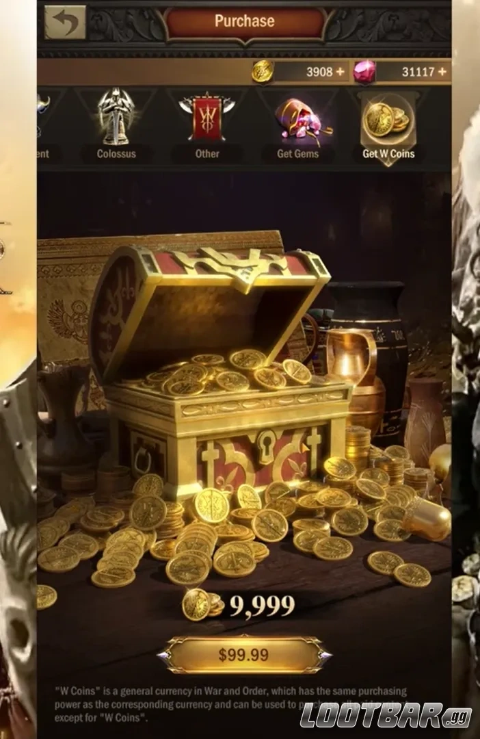 Last War in-game 9999 W Coins