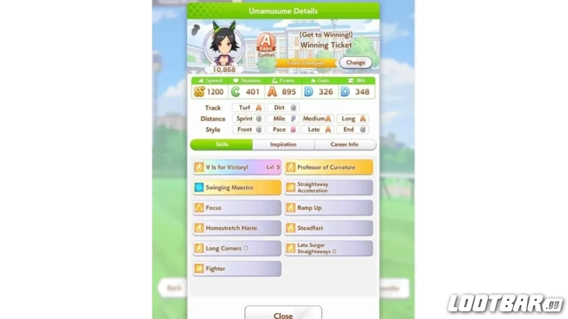 Winning Ticket Skills