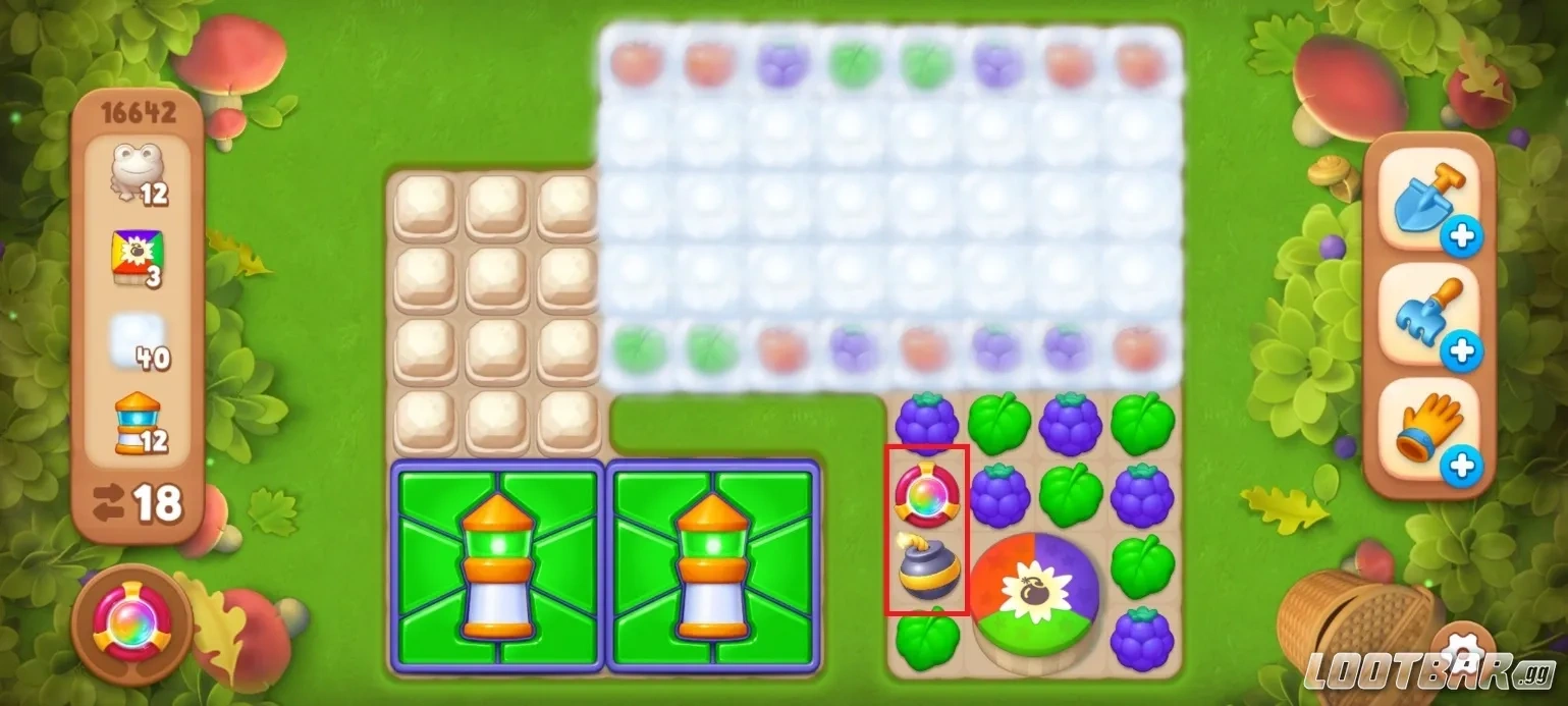 Gardenscapes Level 16642 Instruction